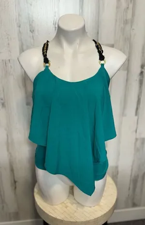 Akira green blouse thumbnail 1