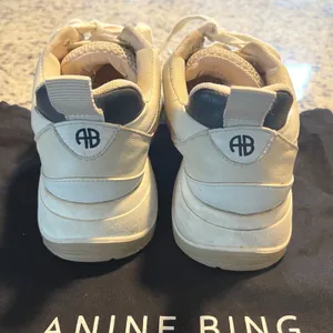 Anine Bing Dalton Sneakers Womens 37 7 Cream Sport Chunky Mesh Leather Dad Shoes thumbnail 4