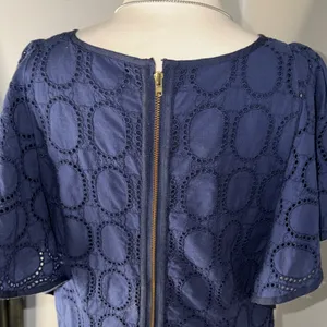 J. Crew 100% Cotton Navy Mini Dress thumbnail 8