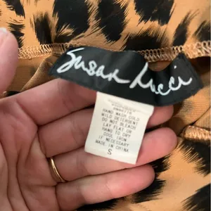 Vintage Susan Lucci high waisted animal print midi pencil skirt! thumbnail 7