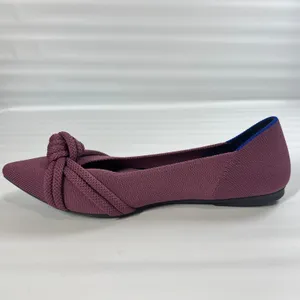 Rothy's The Point Knot Flats‎ In Love Purple Knit Shoes Size W9 EU 39 Classic thumbnail 8