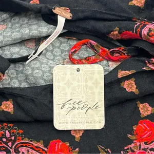 Free People‎ Silas Printed Tank Top Size XS Black Combo Sleeveless Pullover NEW thumbnail 6