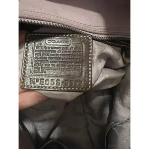 Y2K Vintage Rare Coach Lavender Soho Suede Tote 2004 thumbnail 7