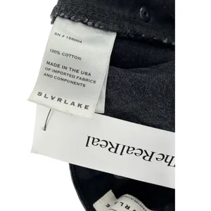 SLVRLAKE London Crop High Rise Straight‎ Leg Jeans Faded Black Size 29 USA thumbnail 7