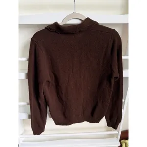Brandy Melville Brown Button Up Collared Cardigan Sweater One Size thumbnail 3