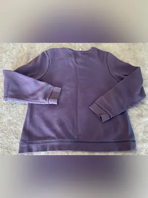 Under Armour Women’s Long Sleeve Kangaroo Pouch Purple Logo Sweatshirt Size L thumbnail 4