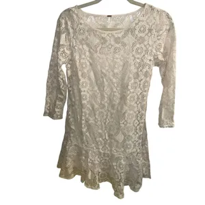 ✨Walking To The Sun Sz 2 Cream Dress in Cream Free People✨ thumbnail 10