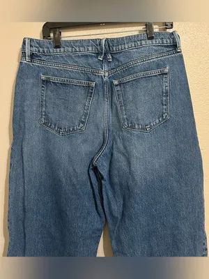Good American Good Barrel Leg Relaxed High Rise Denim Jeans Women’s 12 / 31 thumbnail 6