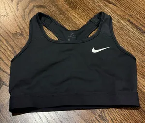 Nike Black Dri-FIT Sports Bra thumbnail 1