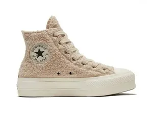 Converse Chuck Taylor All Star Platform High Cozy Club Beige Boucle 8 thumbnail 1