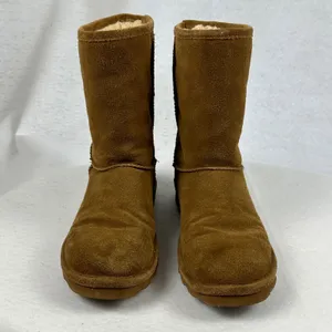 Bearpaw Suede Pull On Winter Boots Women's‎ Size 8 Brown Cozy Comfort thumbnail 2