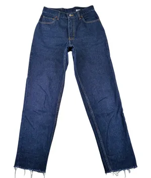 Vintage Y2K Levis 550 Relaxed Fit Tapered Leg High Rise Dark Wash Made in USA 6 thumbnail 1