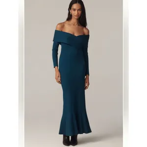 Anthropologie Off-Shoulder Slim Sweater Dress thumbnail 3