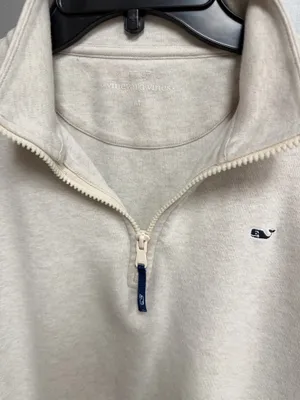 Vineyard Vines 1/2 Zip Pullover cream med thumbnail 3
