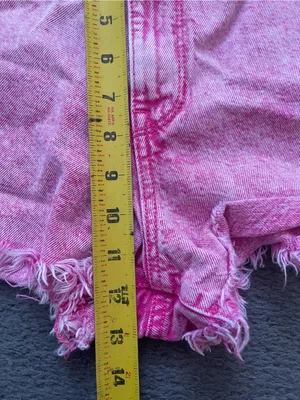 PacSun Pink High-Rise festival Denim Cutoff Shorts thumbnail 7