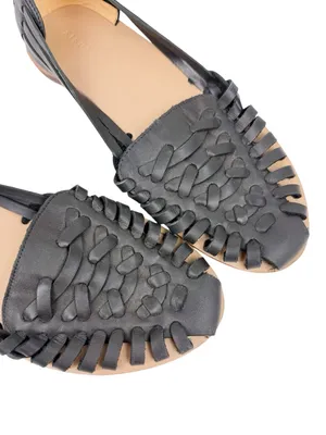 Nisolo Hurache Sandals Woven Fisherman Flats Black Size 9 thumbnail 6