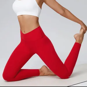 Red Align Crossover Leggings Size XS thumbnail 1