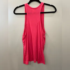 PINK Victoria's Secret Coral Lace-Up Tank Top thumbnail 2