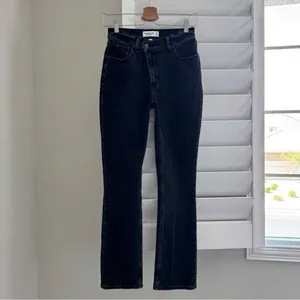 Abercrombie Fitch Curve Love 90’s Slim Straight Ultra High Rise Jeans 25/0 Short thumbnail 2