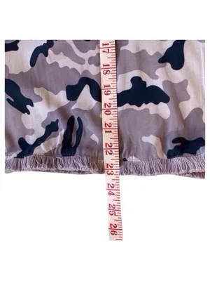 Chaser Camouflage Open Front Jacket in Taupe, Olive & Black thumbnail 6