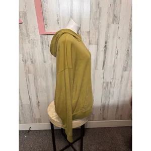 PINK Victoria’s Secret Olive Mustard Green Oversized Hoodie Women’s XL thumbnail 4