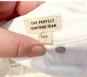Madewell The Perfect Vintage High Rise Tapered Mom Jeans Tile White 30 Tall thumbnail 4