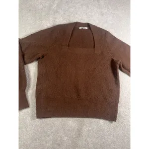 Madewell Square Neck Sweater M Ribbed thumbnail 3