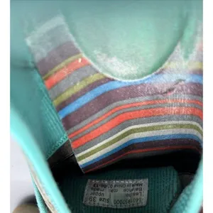 Dansko Women's Sneakers Sz 39 Elise Gray‎ Turquoise Suede Comfort Casual Walking thumbnail 5