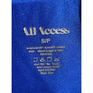 All Access Women's Blue High Rise Cropped Yoga Workout Athletic Leggings Pants S thumbnail 6