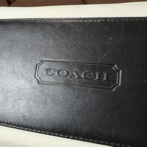 Coach Tote Bag Womens Medium White Canvas Black Leather Shoulder Purse L3J-7441 thumbnail 6