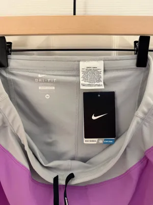 Nike Dri Fit Relay Lined Purple Running Skirt Skort Medium thumbnail 5
