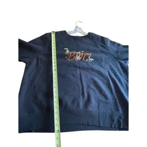 Just My Size Halloween "Boo" Graphic Black Sweatshirt 1X Cotton Blend Casual Fall Fashion thumbnail 5