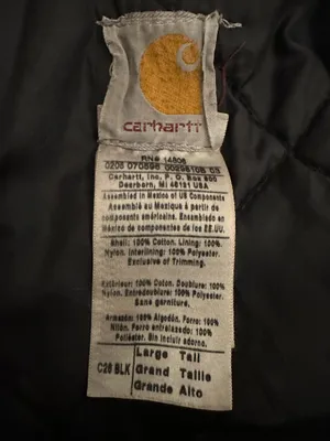 VTG Carhartt C26 Faded Duck Arctic Quilted Distressed Coat-Men’s Large Tall thumbnail 5