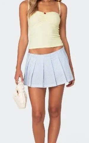 Edikted Nera Striped Pleated Skort size M thumbnail 1