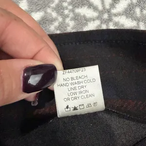 Avenue Montaigne Leo Kick Flare Pant Plaid Black Red Size 12 Dark Academia‎ thumbnail 6