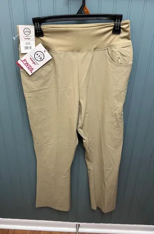 Wrangler ATG Womens 10 AVG Beige FWDS Pull On Kick‎ Flare Pants thumbnail 1