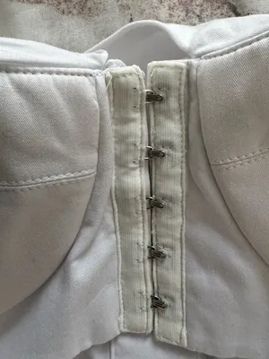 RTA Leia Strapless White cotton Tie-Front button up Bustier Top blouse, size S thumbnail 10