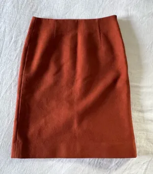 J. Crew 100% Double-Serge Wool Pencil Skirt, size 2 thumbnail 1