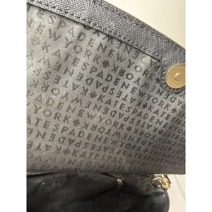 Kate Spade Purse Laurel Way Alisanne Black Leather Satchel Career Y2K Preppy thumbnail 11