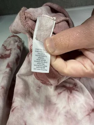 Athleta Sundown Tie Dye Sweatshirt Palermo Pink Crystal Dye Size L thumbnail 7