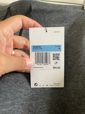 NWT Women’s Nike Yoga Jogger Sweat Pants Heather Dark Gray Size M thumbnail 4