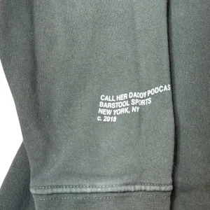 Barstool Call Her Daddy Womens XL Unwell Hoodie Distressed Green Sweatshirt thumbnail 4