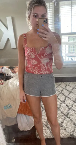 Free People Orange Body Suit thumbnail 1