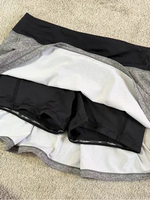 Lululemon Women’s Pace Rival Skirt No Panels 15" in Heather Lux Multi Black 8 thumbnail 8