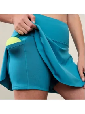 Athleta Ace tennis skirt teal pickleball skort small thumbnail 3
