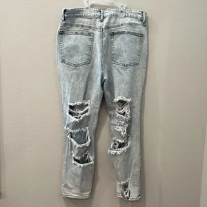 Almost Famous Ultra Distressed Denim Straight Jeans | Size 13 thumbnail 5