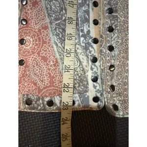 Mural Arts Embroidered Studded Boho Vest Womens Small Festival Hippie Patchwork thumbnail 6