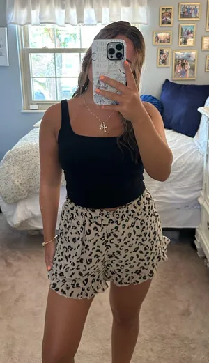 Harper Heritage Ruffle Cheetah Shorts thumbnail 1