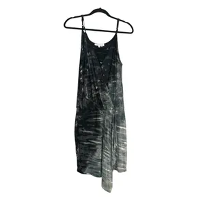 Young Fabulous & Broke Tie Dye Draped Gray Mini Dress MEDIUM thumbnail 2