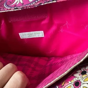 Vintage Vera Bradley Laptop Tote Bag Paisley Plaid case travel quilted pockets thumbnail 8